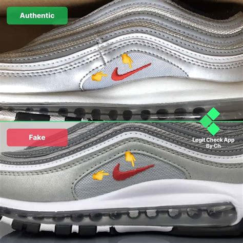 fake nike airmax 97 vs real|how to spot nike air max 97.